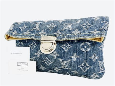 louis vuitton clutch price list|louis vuitton denim clutch.